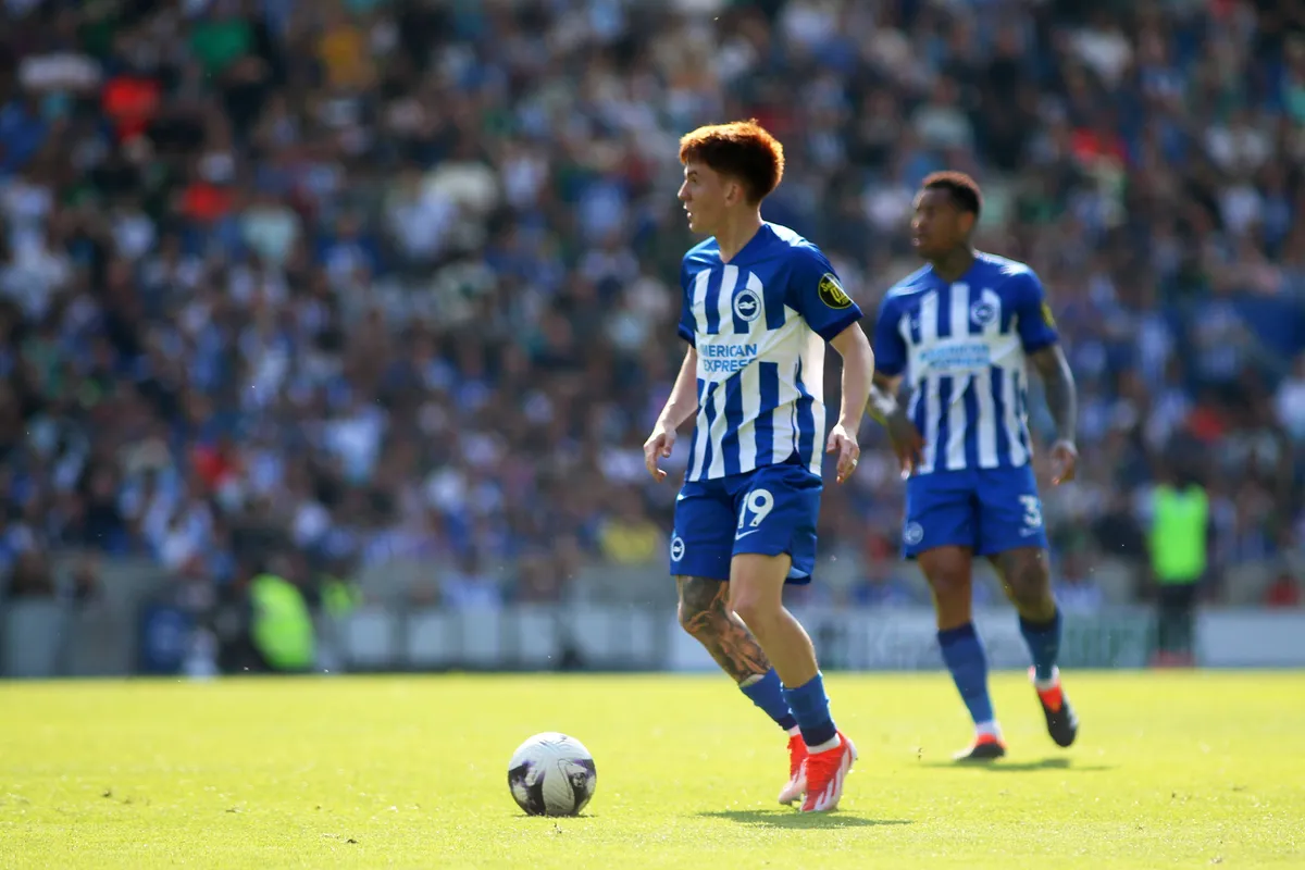 Brighton, May 19th 2024: Valentin Barco of Brighton & Albion during the Premier League match between Brighton and Manche