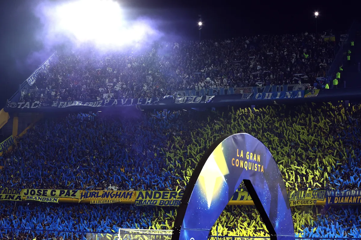 Fußball, Copa Sudamericana, Boca Juniors Buenos Aires – Cruzeiro Belo Horizonte Argentinas Boca Juniors supporters chee