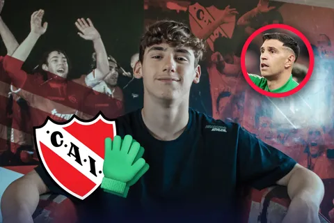 ¿Quién es Santino Ciciliani, el arquerito de Independiente que quiere seguir el legado de Dibu Martínez y Pepé Santoro?