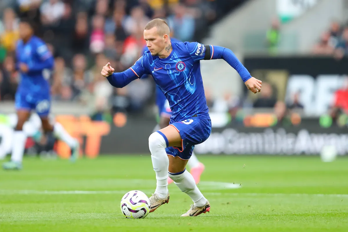 Wolverhampton Wanderers FC v Chelsea FC – Premier League Mijailo Mudryk of Chelsea during the Premier League match betwe