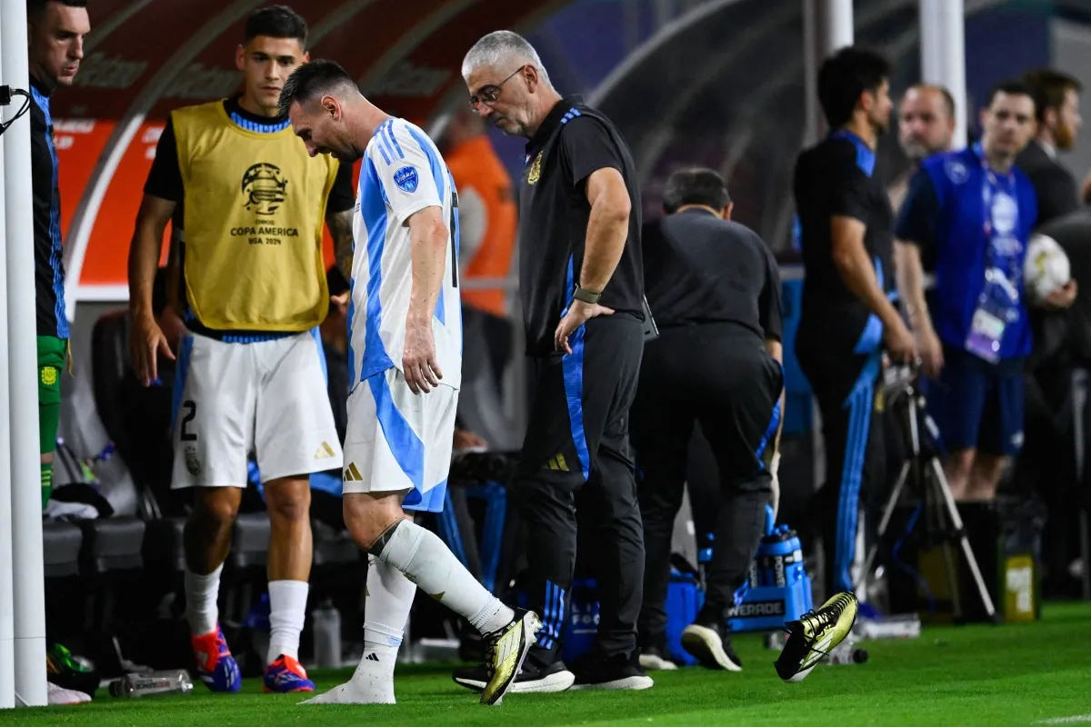 Lionel Messi se fue lesionado de la final de Copa América 2024