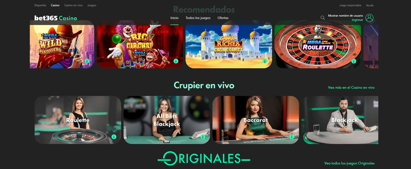 juegos de casino bet365
argentina