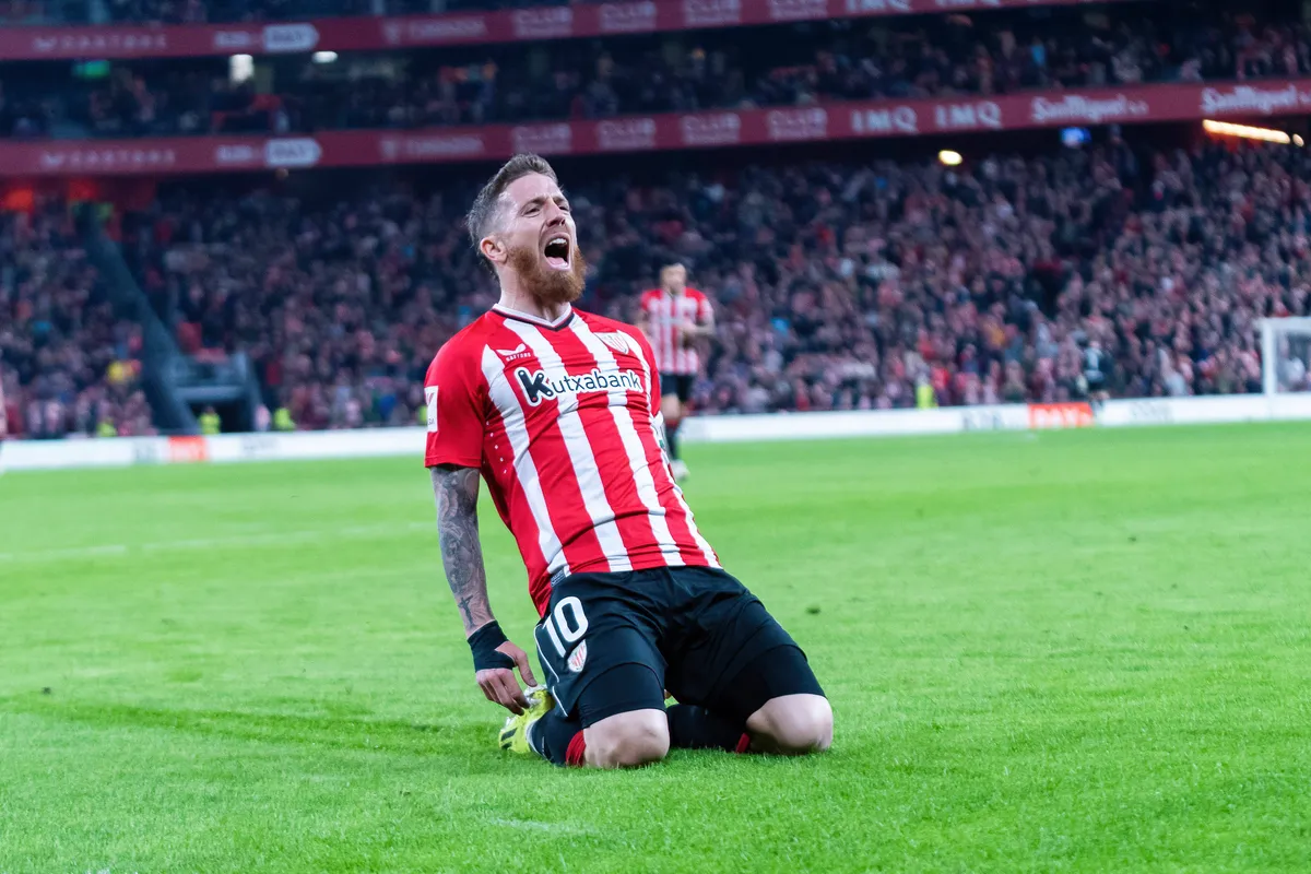 February 2, 2024, Bilbao, Spain: Iker Muniain of Athletic Club celebrates a goal during the La Liga EA Sports match betw
