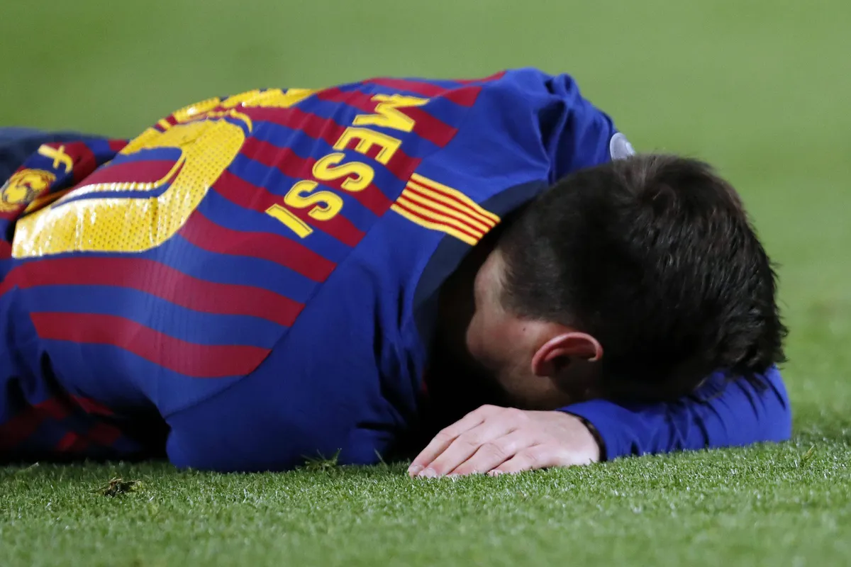 Lionel Messi of FC Barcelona Barca during the UEFA Champions League round of 16 match between FC Ba