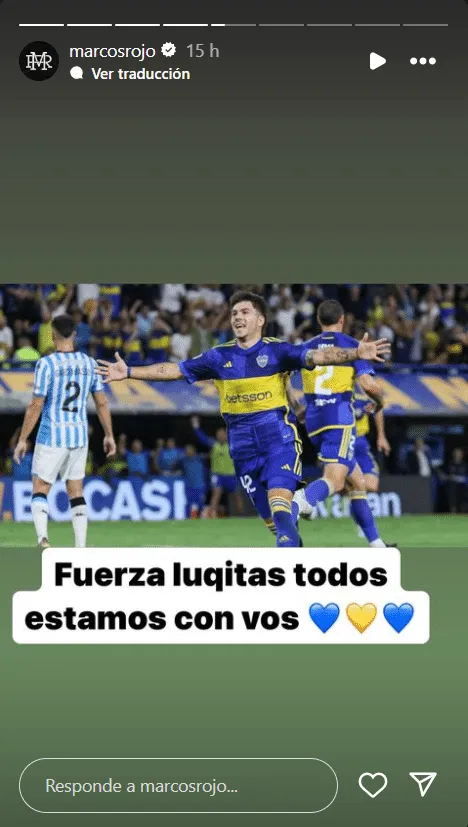 Historia de Marcos Rojo en Instagram