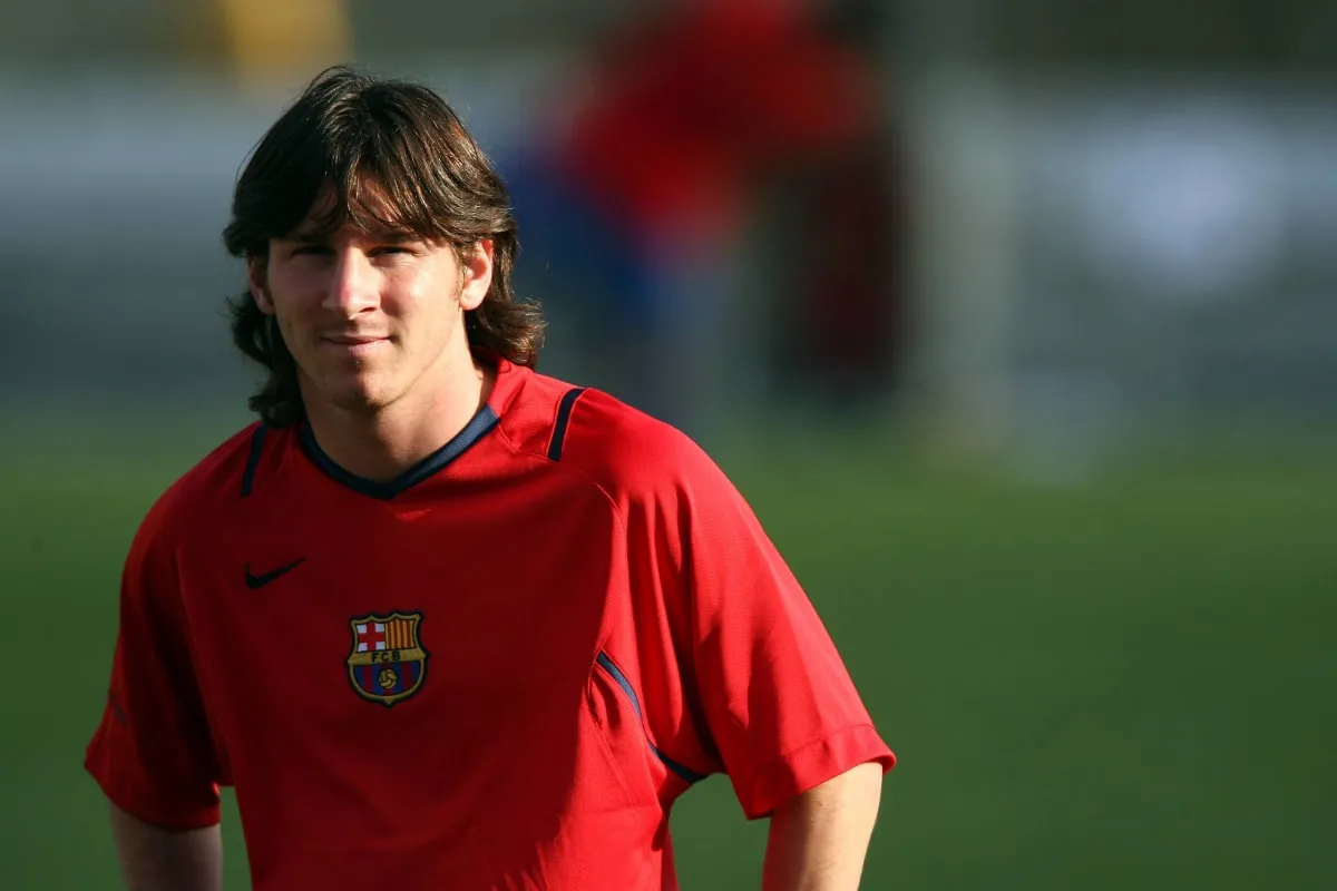 Lionel Messi, de muy jovencito en Barcelona
