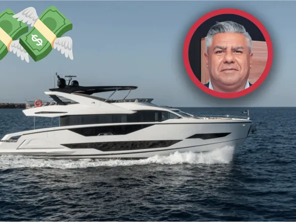 El lujoso yate de Chiqui Tapia