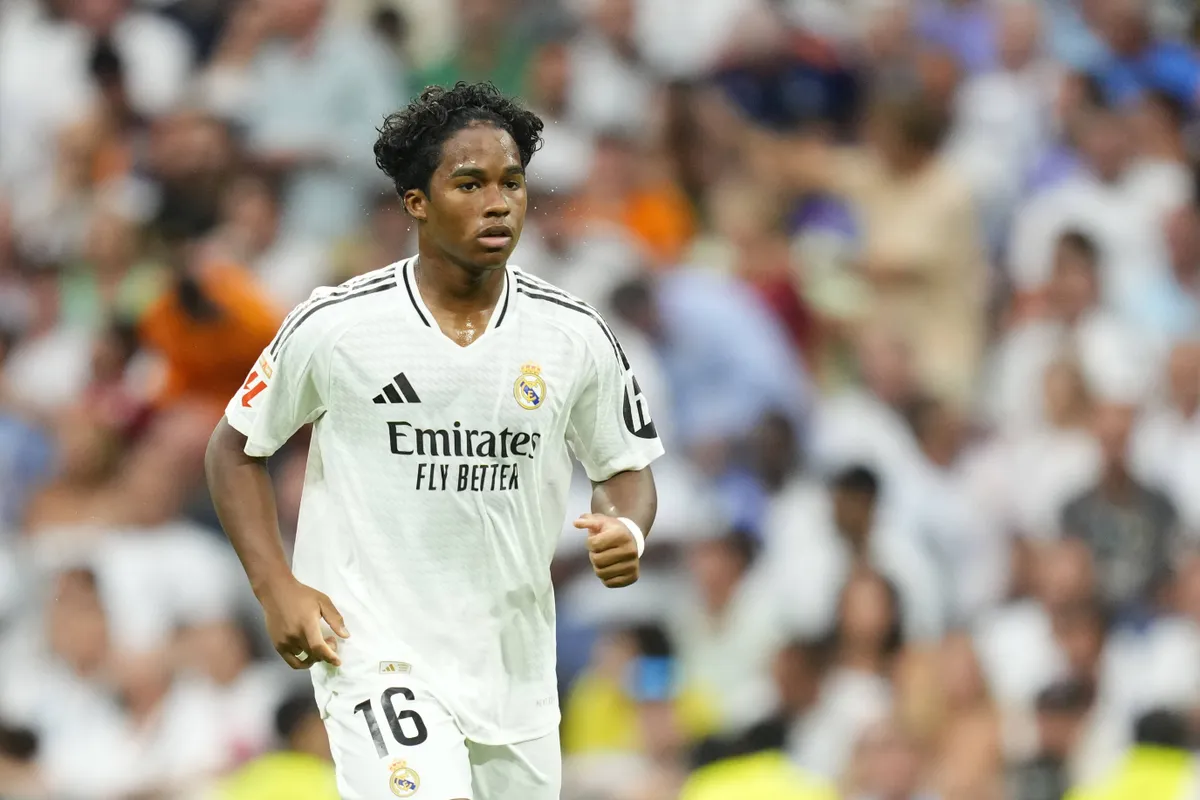 Real Madrid CF v Real Valladolid CF – La Liga EA Sports Endrick centre-forward of Real Madrid and Brazil during the La L