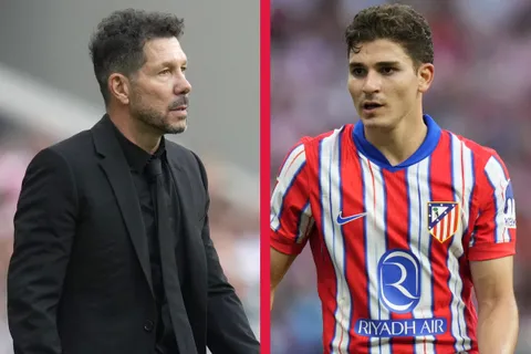Simeone, entusiasmado con la adaptación de Julián Álvarez al Atlético Madrid: “Cada vez…”