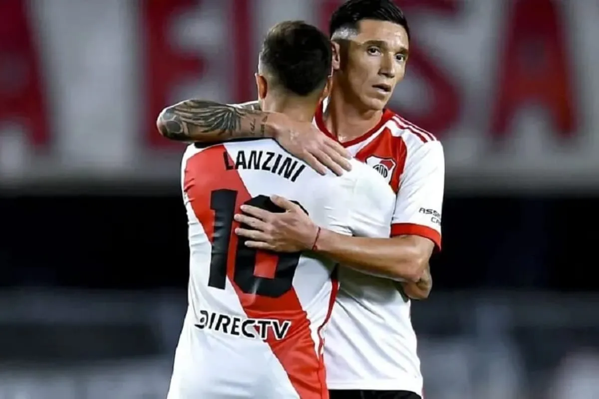 Matías Kranevitter y Manuel Lanzini jugando en River