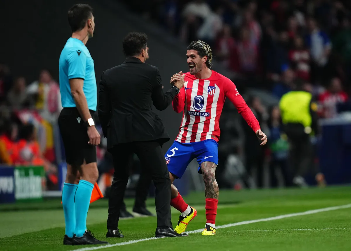 ESP: Atletico de Madrid v Borussia Dortmund. UEFA Champions League match. Quarter-finals Rodrigo de Paul of Atletico de