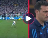Video: así fue la reacción de Lionel Scaloni tras el penal de Montiel contra Francia