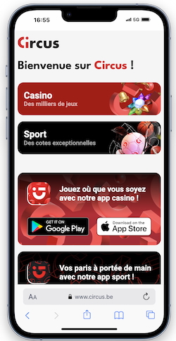 Jouez aux paris sportifs sur Circus Belgique