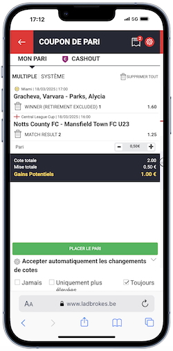 Activez votre code promo Ladbrokes et faites un 1er pari