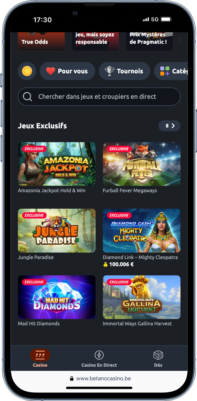 Jeux casino Betano Be