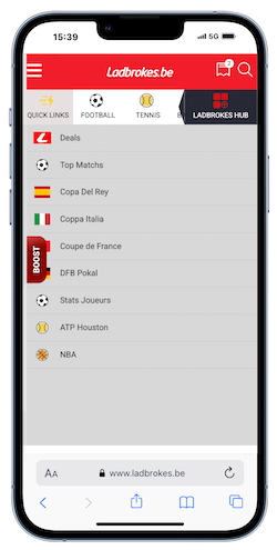Paris sportifs Ladbrokes