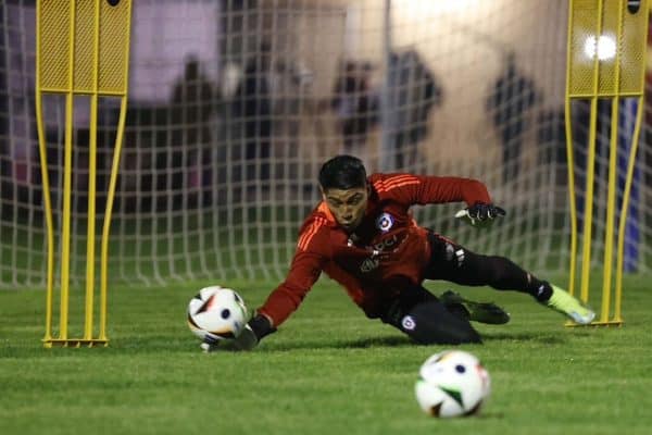 Brayan Cortés entrenando