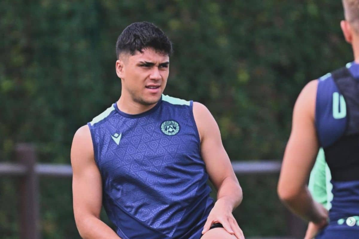 Damián Pizarro entrenando