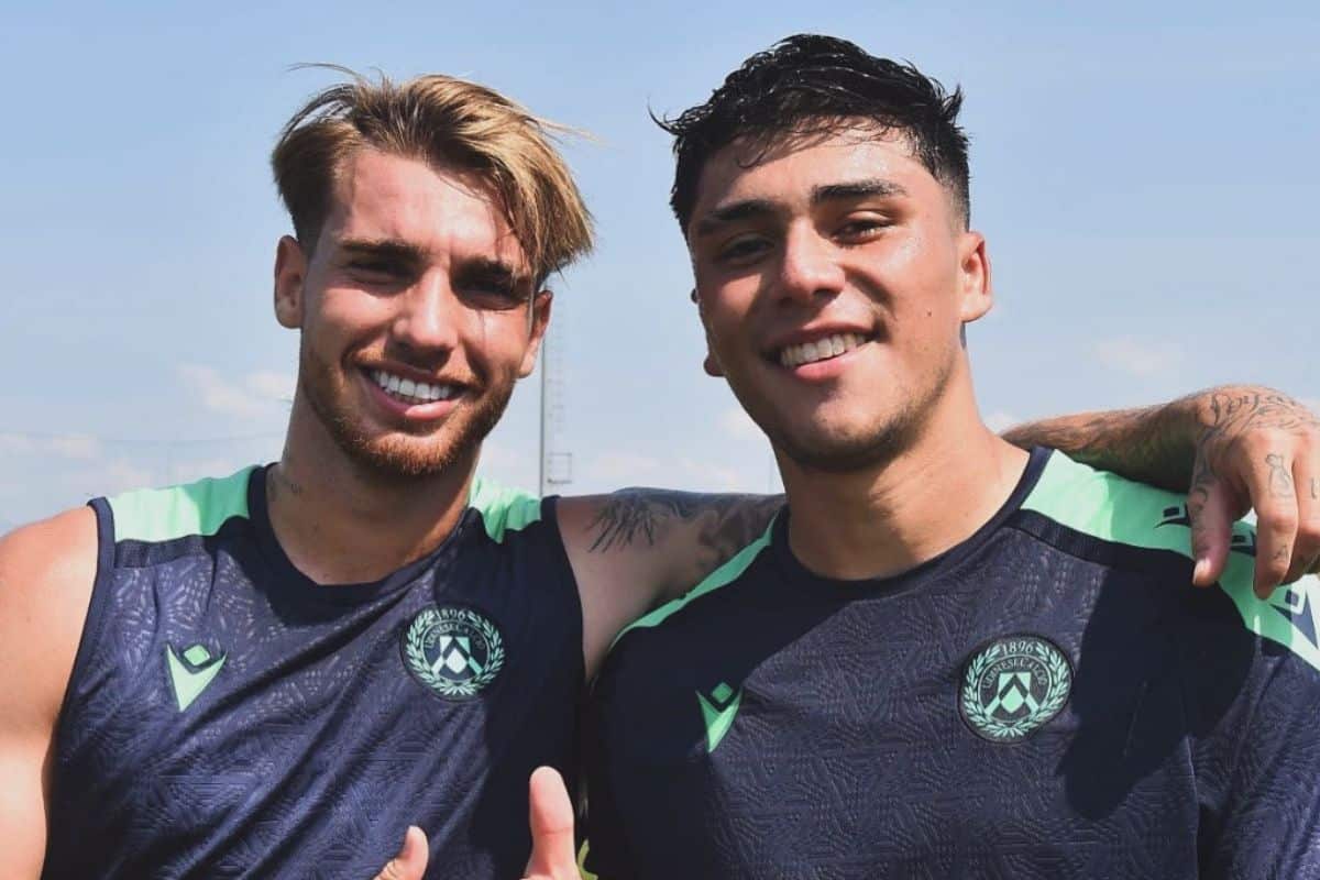Damián Pizarro y un compañero