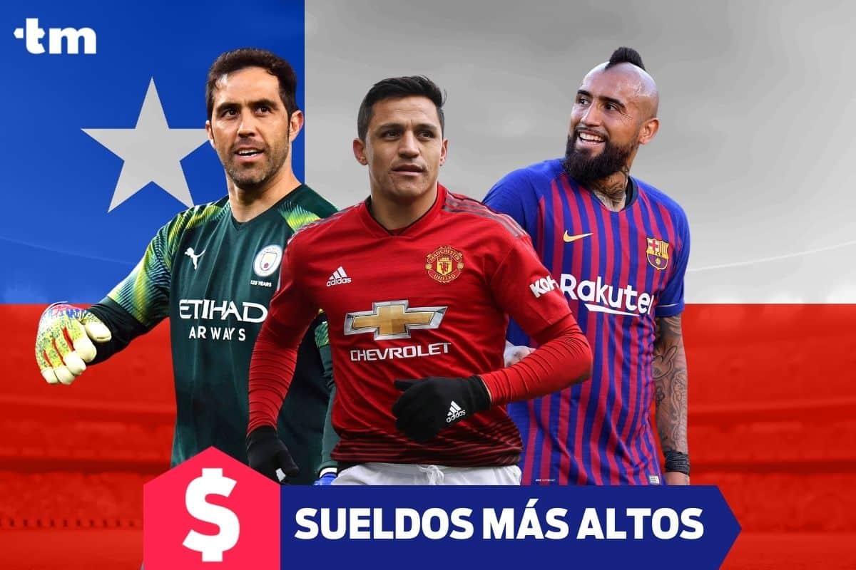 Los jugadores del fútbol chileno mejor pagos de la historia