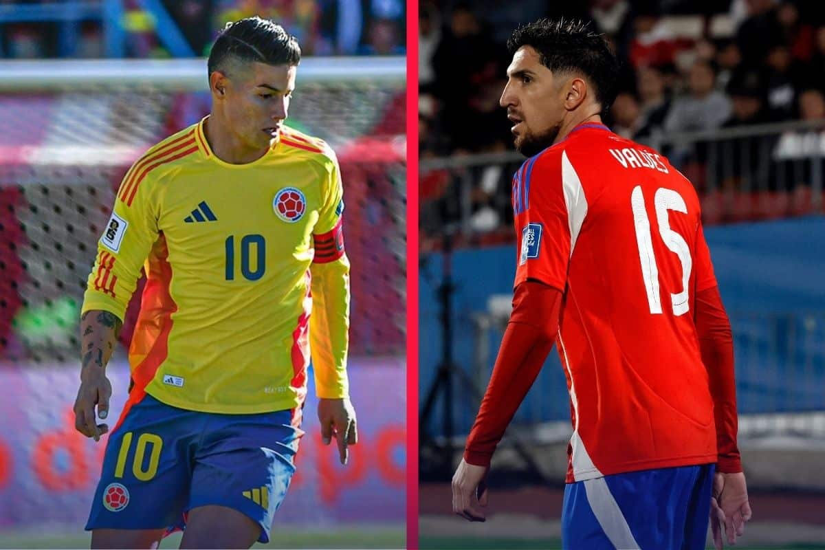 Colombia vs Chile hoy a qué hora juegan, alineaciones y dónde ver en vivo