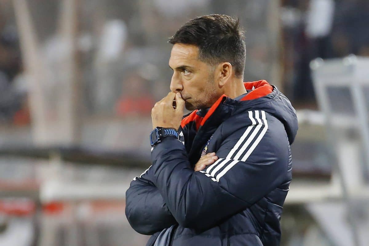 Walter Lemma cuando era ayudante técnico en Colo Colo