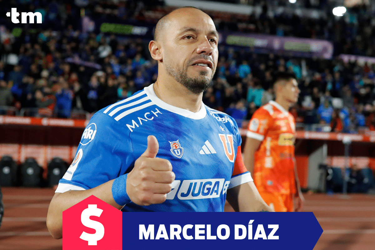 ¿Cuánto gana Marcelo Díaz en la U de Chile?