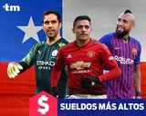 Los jugadores del fútbol chileno mejor pagos de la historia