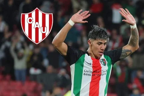 Refuerzos de Palestino: Junior Marabel, el fichaje que los Árabes quitaron a Unión y fue imparable en la victoria de Copa Sudamericana