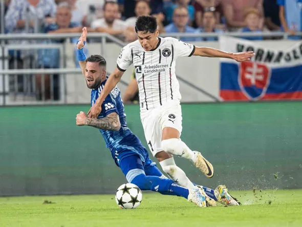 Champions League: Darío Osorio falló un insólito mano a mano que dejó a Midtjlyand con las manos vacías