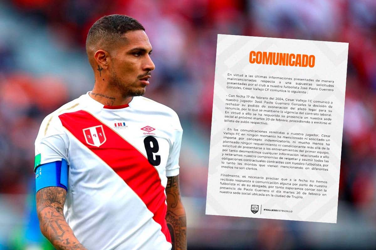 César Vallejo desafía a Paolo Guerrero: La cuenta regresiva inició para el ‘Depredador