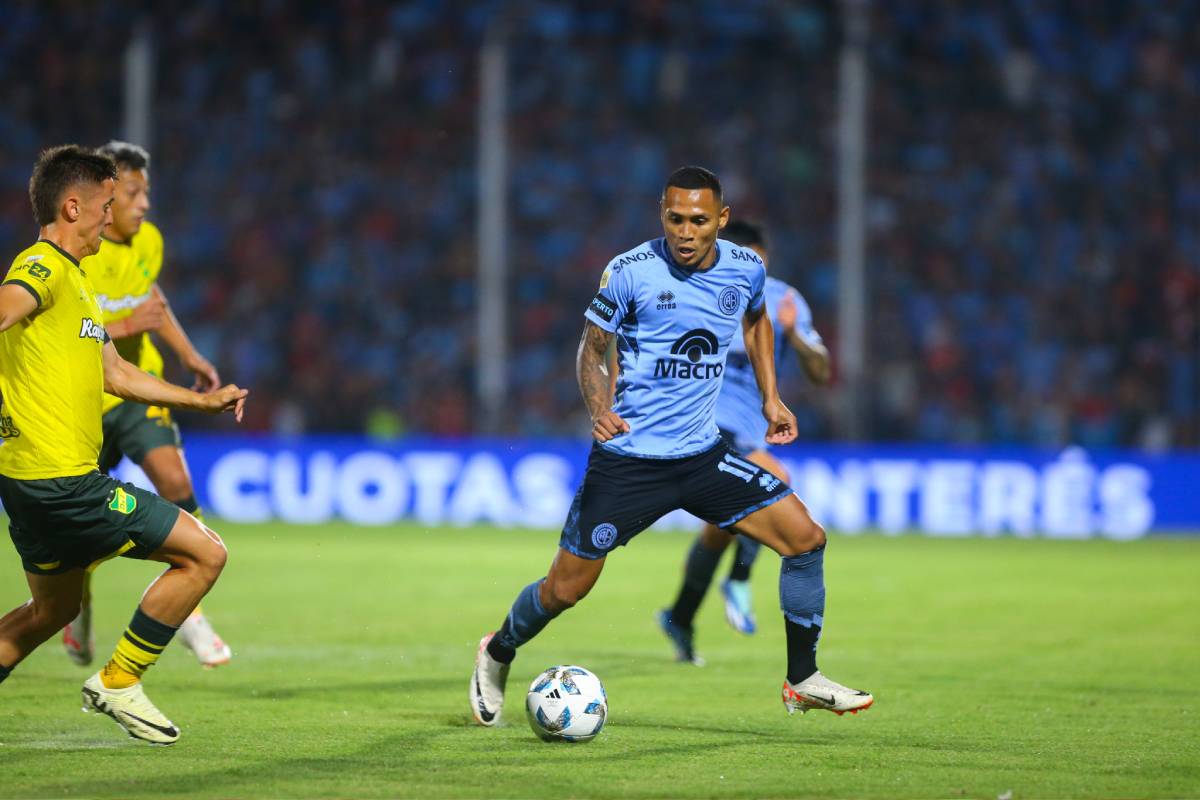 La brillante jugada de Bryan Reyna en el empate de Belgrano