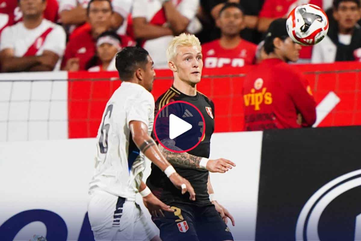 Explotó Matute: Oliver Sonne debutó oficialmente con la Selección Peruana (VIDEO)