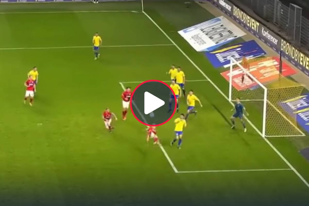 ¡De chalaca! El impactante gol de Oliver Sonne para rescatar a Silkeborg de la derrota