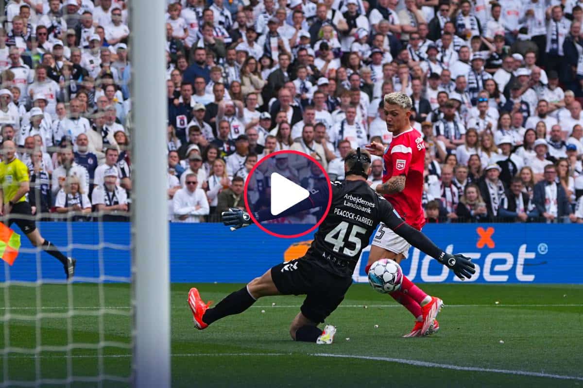 Copa de Dinamarca: Así fue el gol de Oliver Sonne en la conquista de Silkeborg