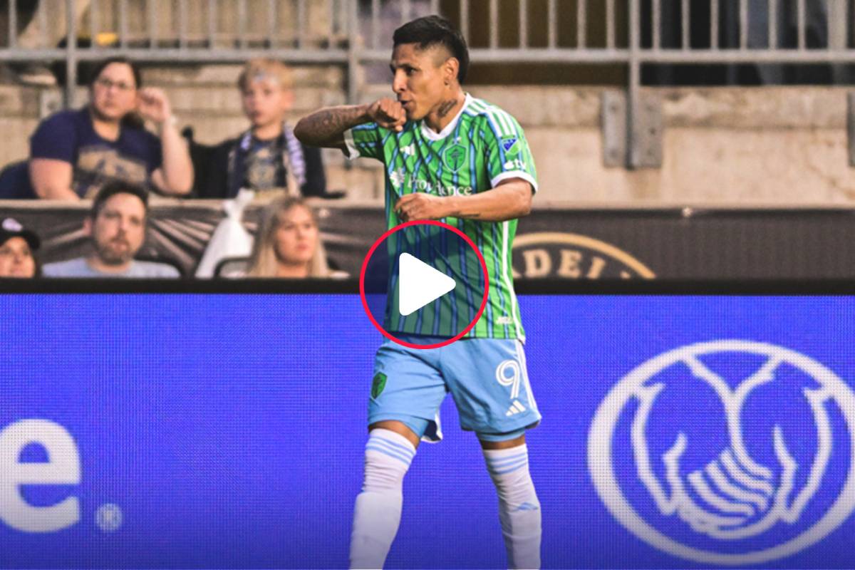 ¡Desde mitad de cancha! El impresionante gol de Raúl Ruidíaz en la victoria de Seattle Sounders