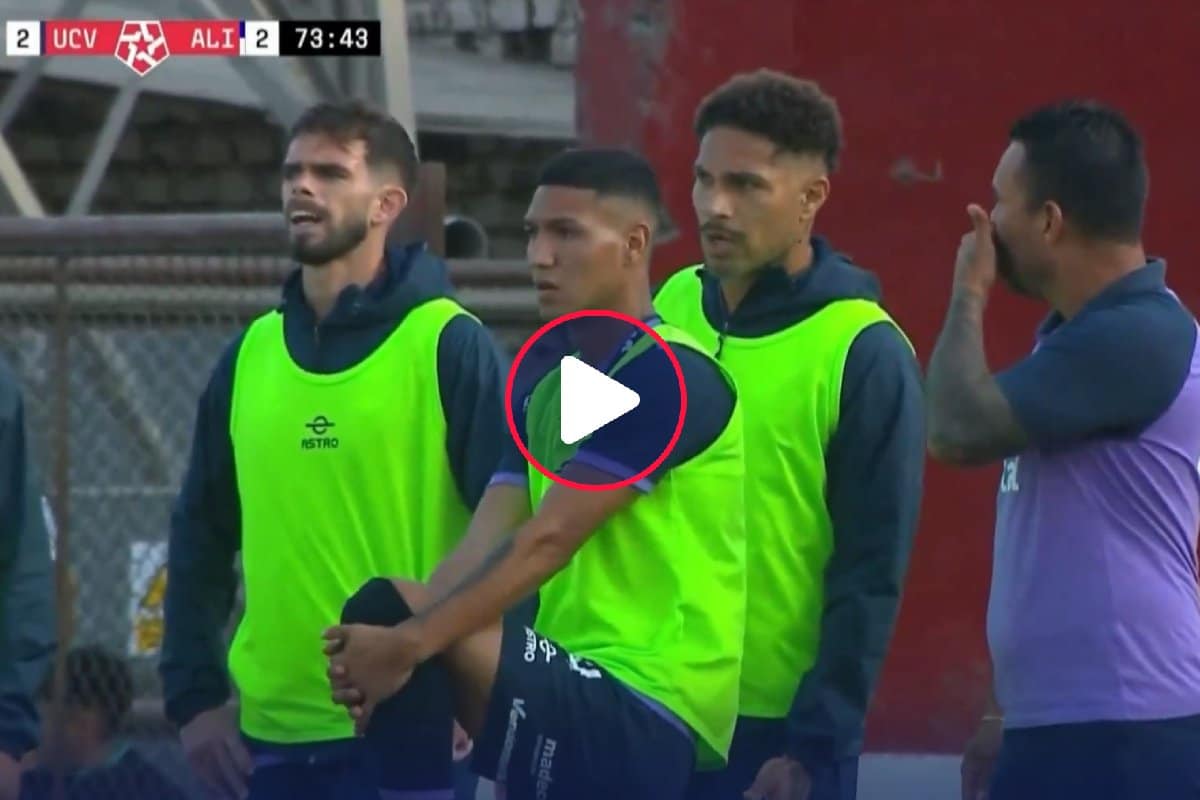Liga 1: el momento en que Paolo Guerrero se niega a ingresar en César Vallejo – Alianza Lima