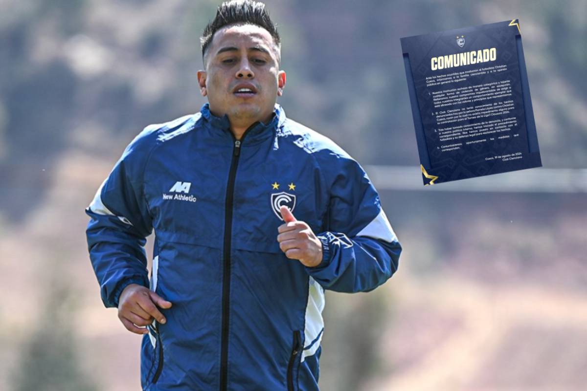 Tras la denuncia de Pamela López, Cienciano se despegó de Christian Cueva