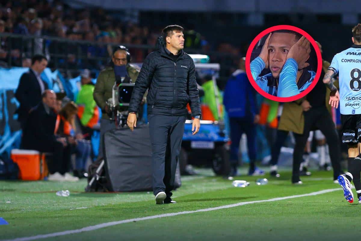 Liga argentina: el entrenador de Belgrano destrozó a Bryan Reyna