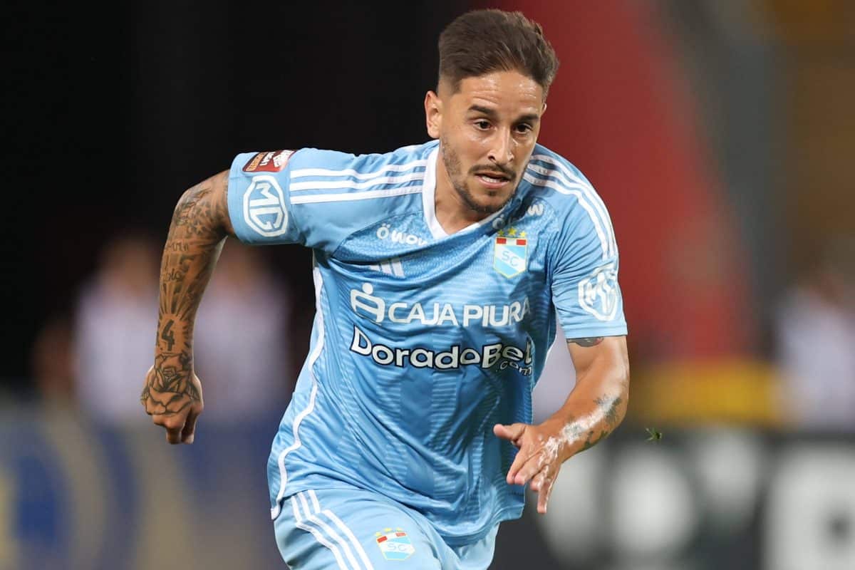 PER: Sporting Cristal v Chankas CYC. Torneo Apertura Liga 1 Apuesta Total 2024, date 8 Alejandro Hohberg of Sporting Cri