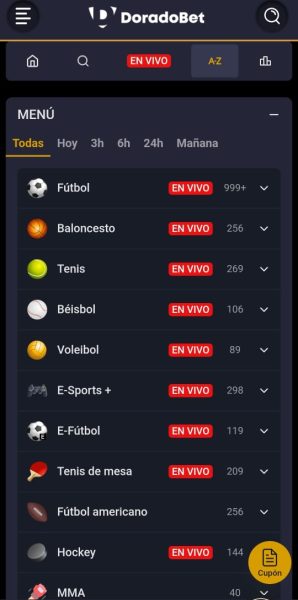 deportes en doradobet