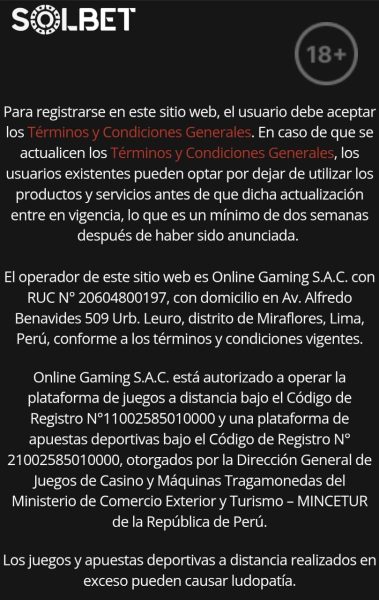 licencia solbet
