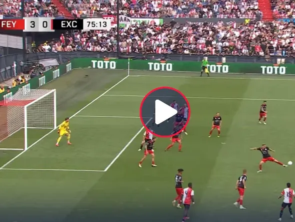 VIDEO: la lujosa asistencia de Marcos López en la goleada de Feyenoord ante Excelsior