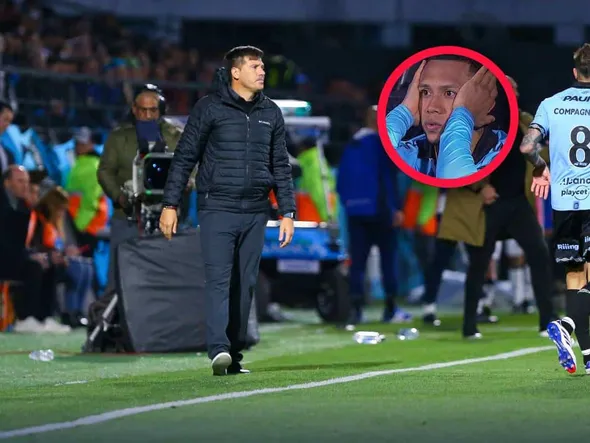 Liga argentina: el entrenador de Belgrano destrozó a Bryan Reyna