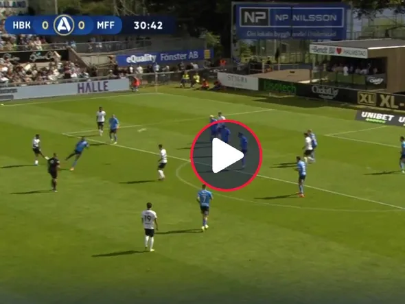 El espectacular golazo de Sergio Peña para la victoria del Malmö