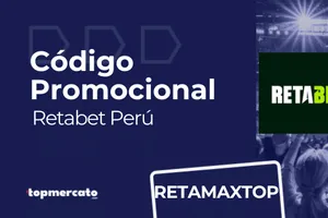 Código promocional Retabet RETAMAXTOP: Bono hasta S/800 | Perú 2026