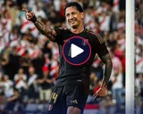 Gianluca Lapadula apareció en el área para el 2-0 ante Nicaragua