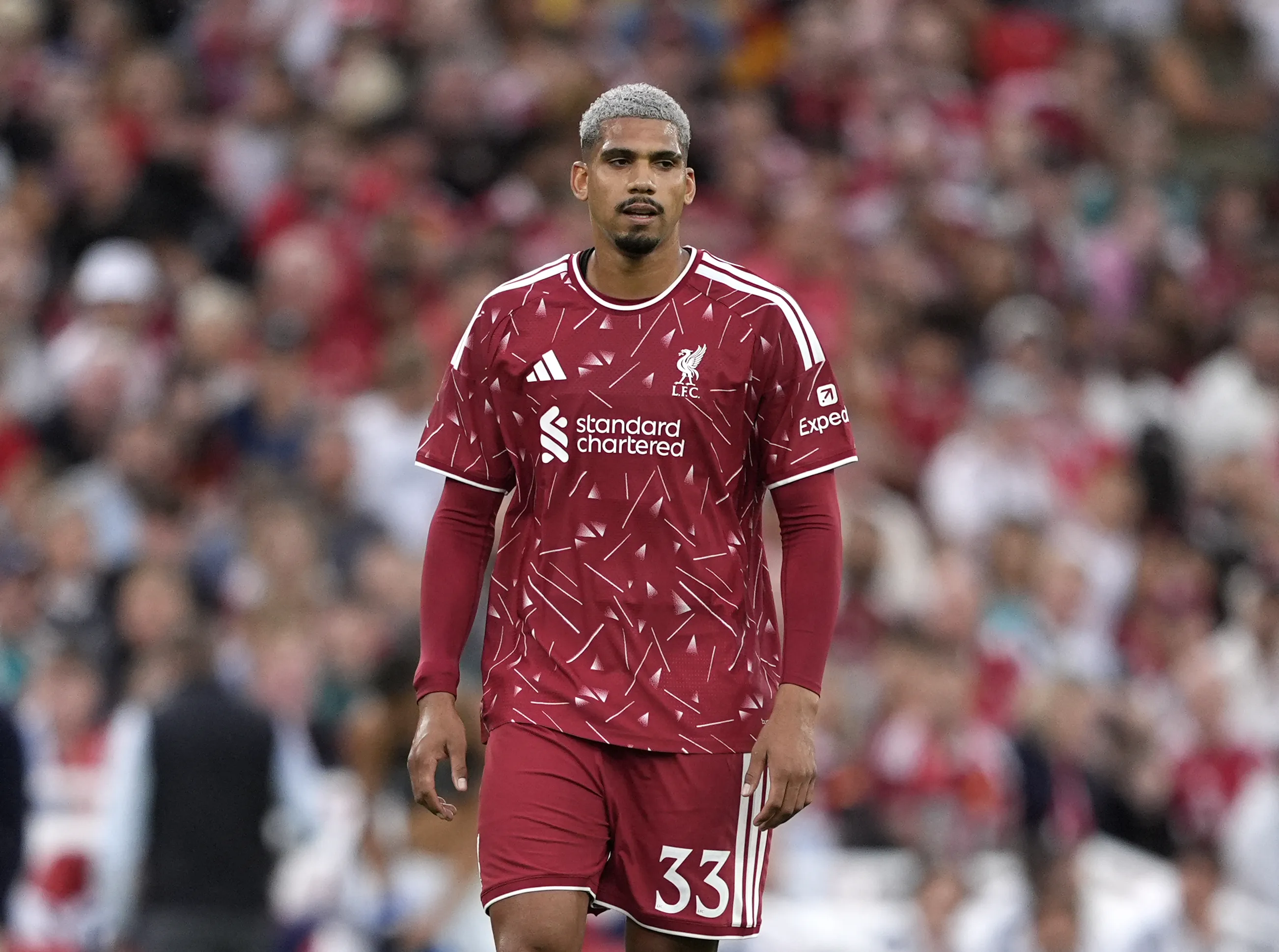 Ronald Araujo sous les couleurs de Liverpool.