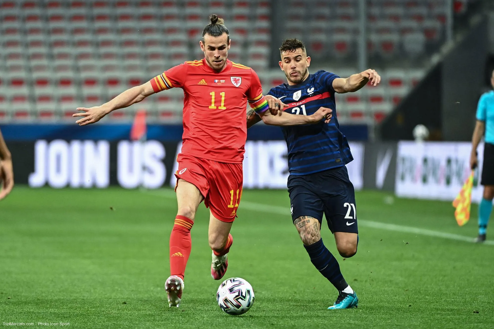 Gareth Bale, Lucas Hernandez, France - Pays de Galles