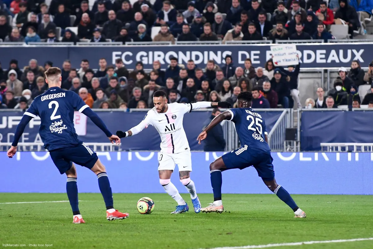 Neymar, match Girondins de Bordeaux-PSG Paris Saint-Germain